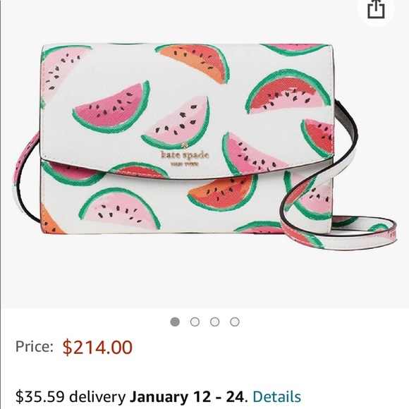 Brand New Kate Spade ♠️ Laurel Way Winni Watermelon Crossbody | Wallet Bag - Picture 5 of 9